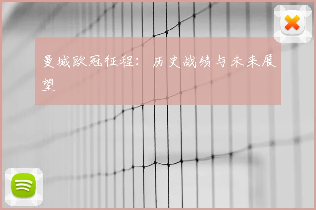 曼城欧冠征程:历史战绩与未来展望